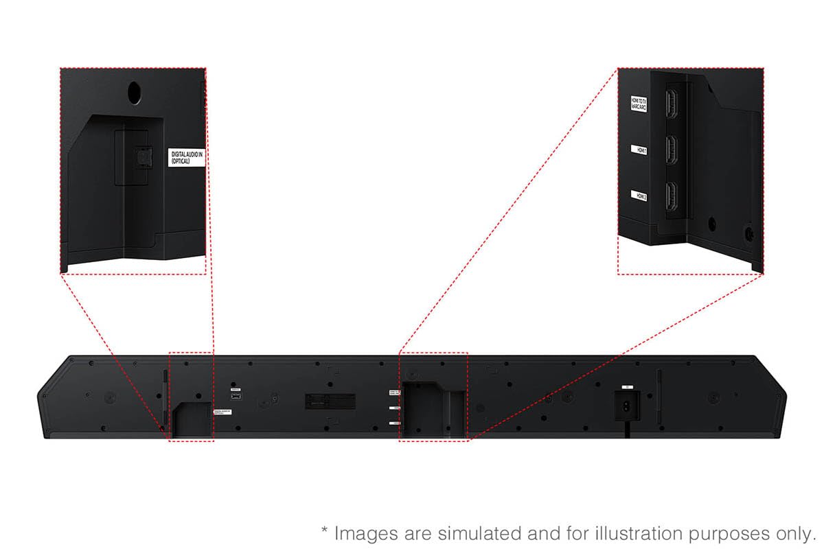 Samsung Q-Series Soundbar Hw-Q900F 7.1.2 Ch Subwoofer (2025 Model) Smart Integration, Wireless Dolby Atmos, Q-Symphony