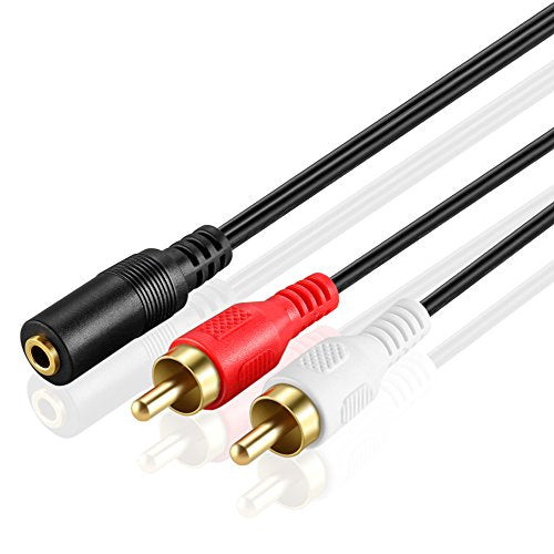 3.5Mm To Rca Stereo Audio Cable Adapter   3.5Mm Female To Stereo Rca Male Bi Directional Aux Auxiliary Male Headphone Jack Plug 