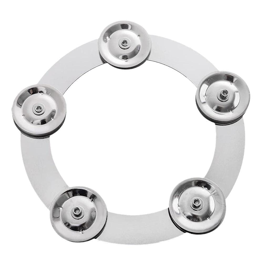 Rack Drum Hihat Bell Metal Jazz Drum Steel Percussion Accessories Tambourine Instrument