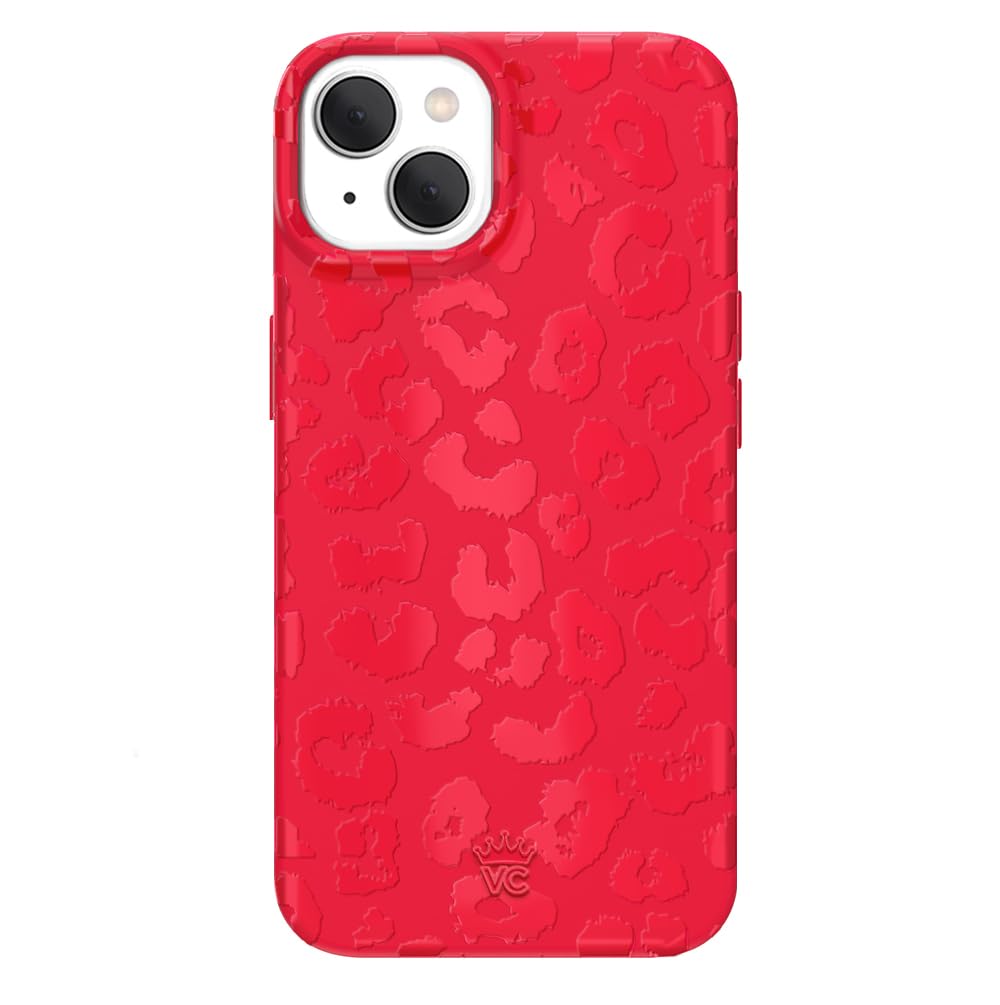 Velvet Caviar Compatible With Magsafe Iphone 15 Plus Case   Red Leopard Cheetah Print