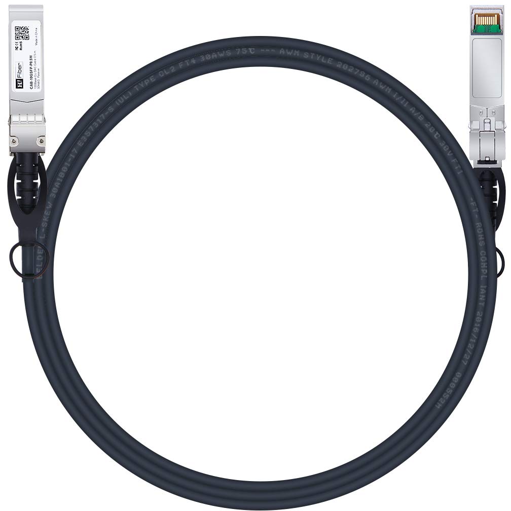Sfp+ Cable, 10G Sfp+ Dac, 3M(9.8Ft), Passive Direct Attach Copper Twinax Cable For Intel Xdacbl3M, Ubiquiti Unifi Uc Dac Sfp+, M