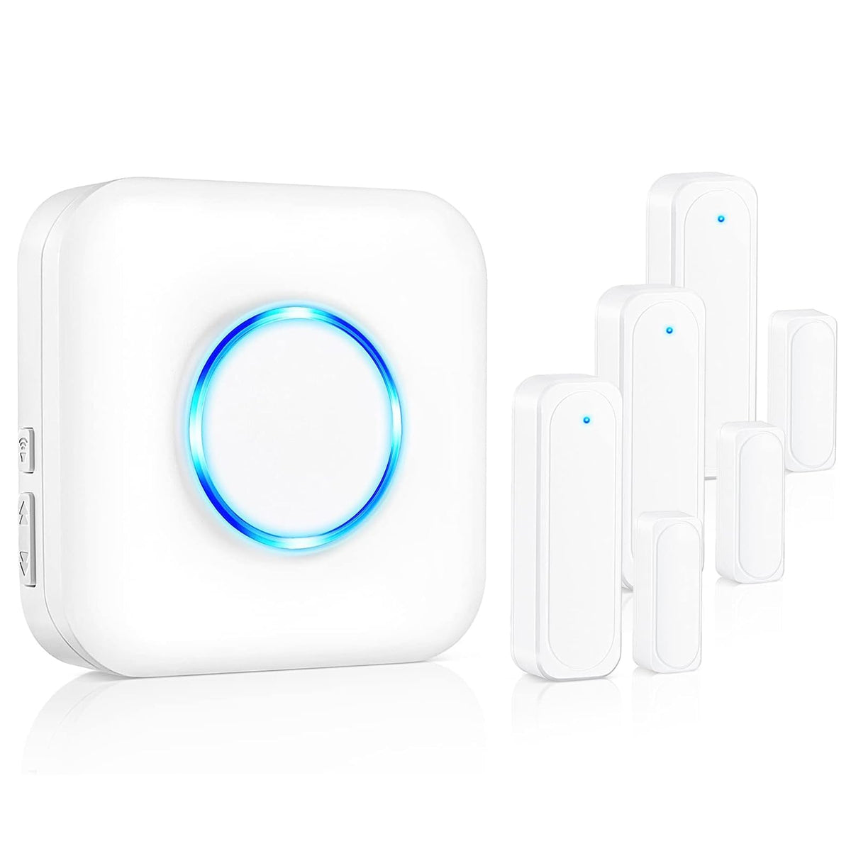 Door Chime, Satisure Wireless Door Open Contact Sensor Alarm Chime With 600 Ft Range 58 Chimes 5 Volume Levels Led Indicators (1