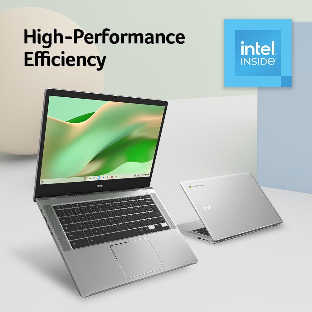 Acer Chromebook 314 Cb314 4H C2Uw Laptop | Intel Processor N100 | 14'' Full Hd (1920 X 1080) Ips Display | 4Gb Lpddr5 | 64Gb Emm