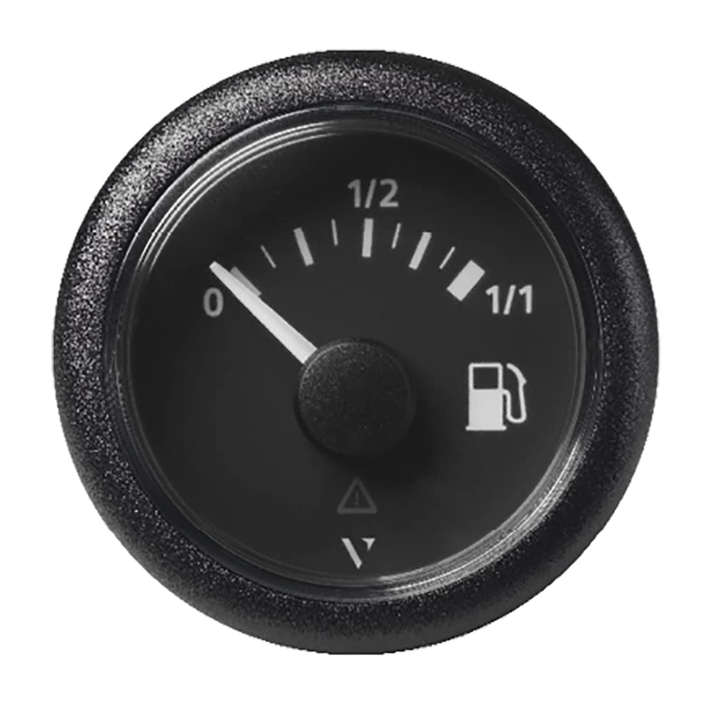 Veratron 52Mm (2-1/16'') Viewline Fuel Tank Level Gauge - 0 To 1/1 - Black Dial & Round Bezel,WBAUVB0BBSM9JJ3