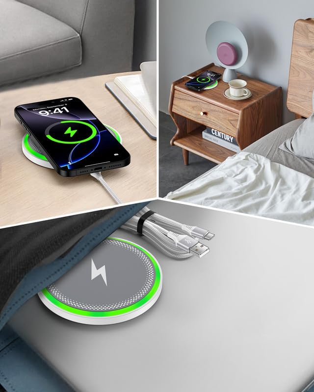 Pixel 10 Pro Xl Wireless Charger Android Fast Charging For Google Pixel 10 9 Pro Xl 8 8A 7, 2-Pack 15W Wireless Charging Pad Car