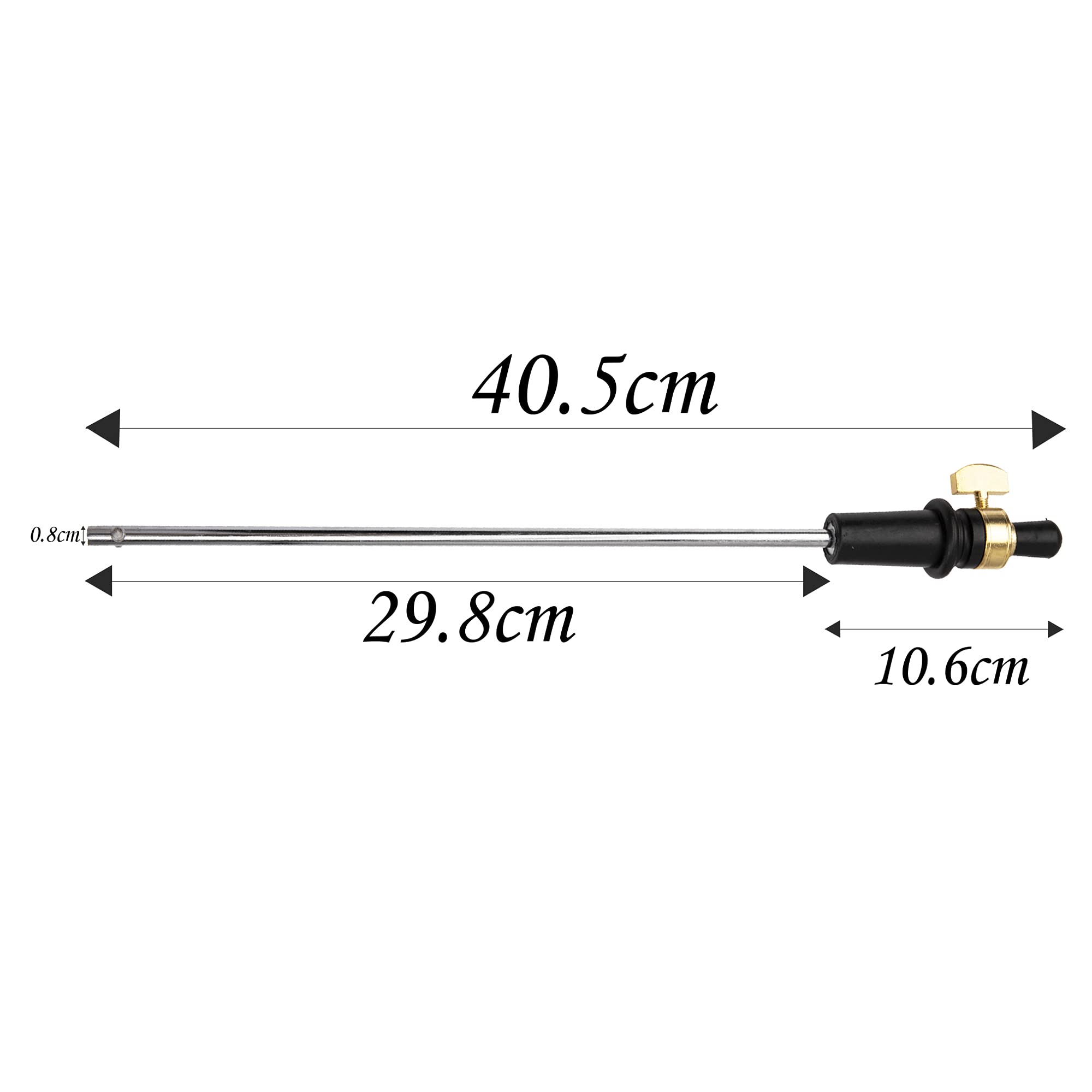 1Pcs Yootones 1/2 Cello Strings Tailrod Endpin Tail Rod End Pin Cello Parts Compatible With Cello Parts 15.9In