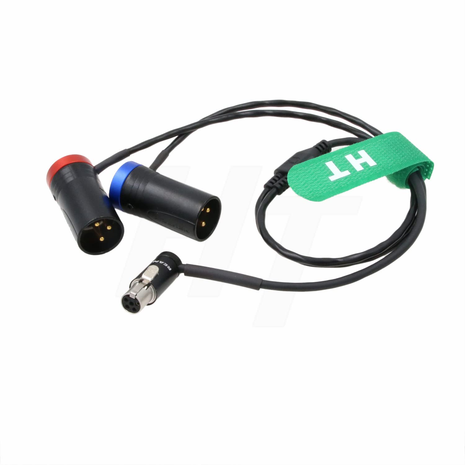 Hangton Audio Y Cable For Sennheiser Zaxcom Lectrosonics Src5P Receiver To Camera Mixer Recorder, Low Profile Ta5F To Xlr3M 20''