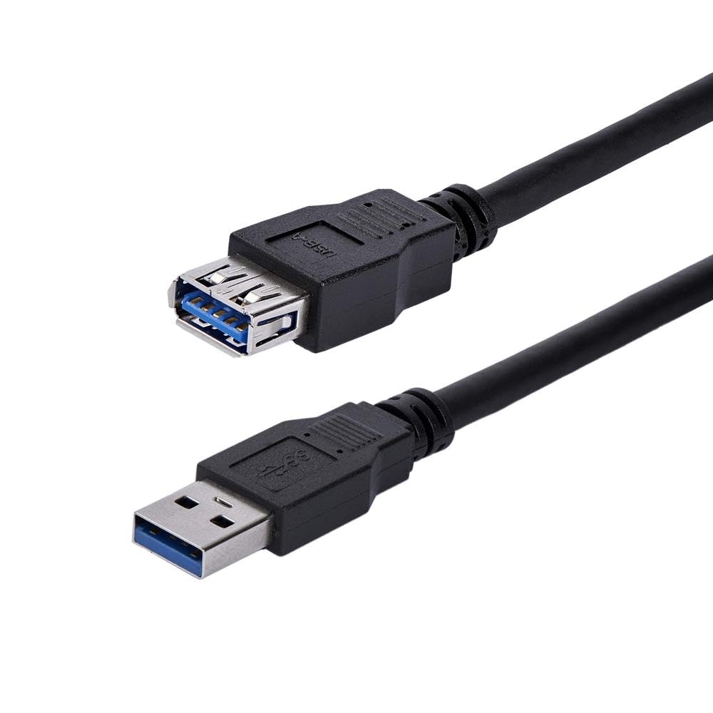 Startech.Com 1M Black Superspeed Usb 3.0 Extension Cable A To A   Male To Female Usb 3 Extension Cable Cord 1 M (Usb3Sext1Mbk)