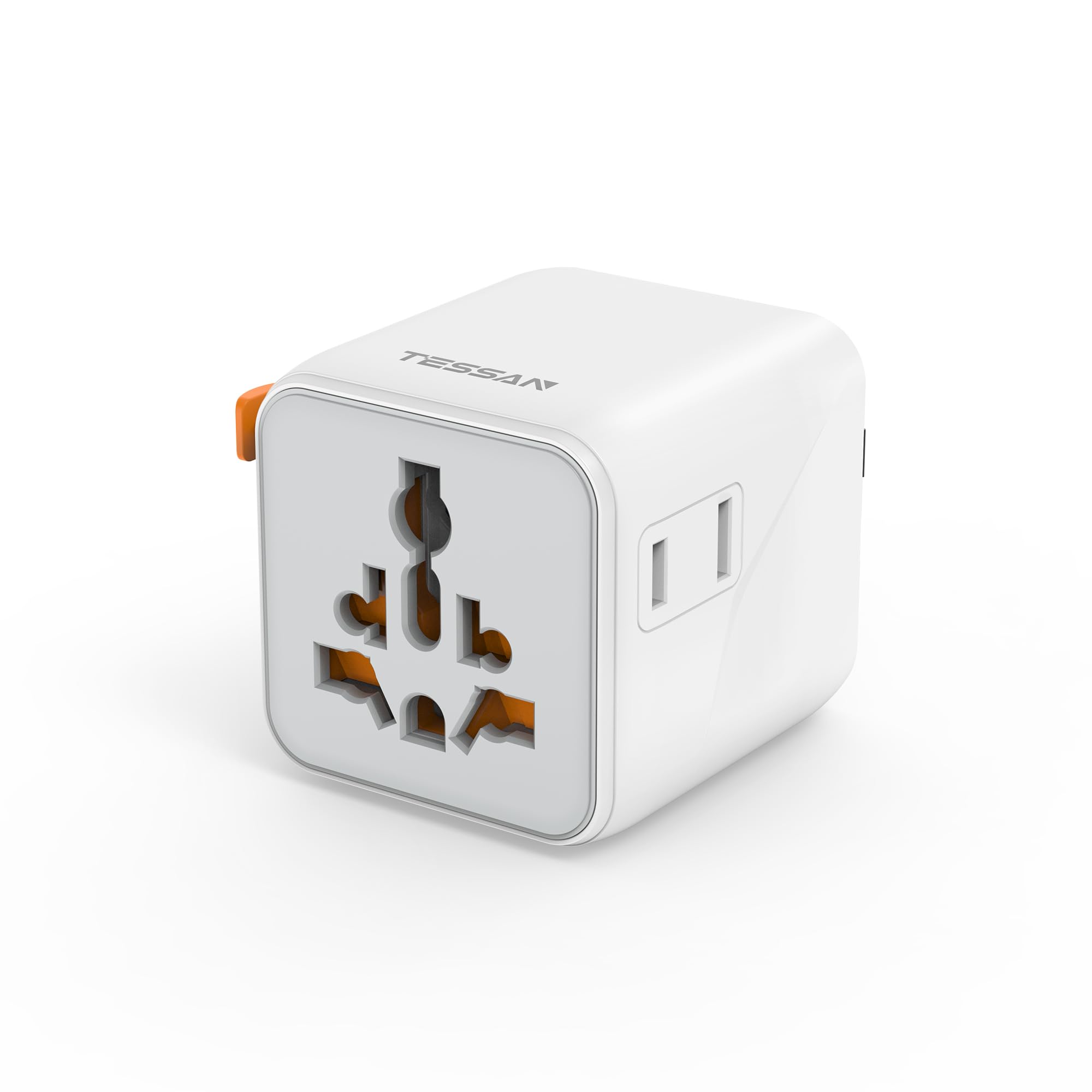 TESSAN Universal Travel Adapter, International Power Adapter with Dual AC Outlet, Small Worldwide Plug Adaptor for US to Europe 