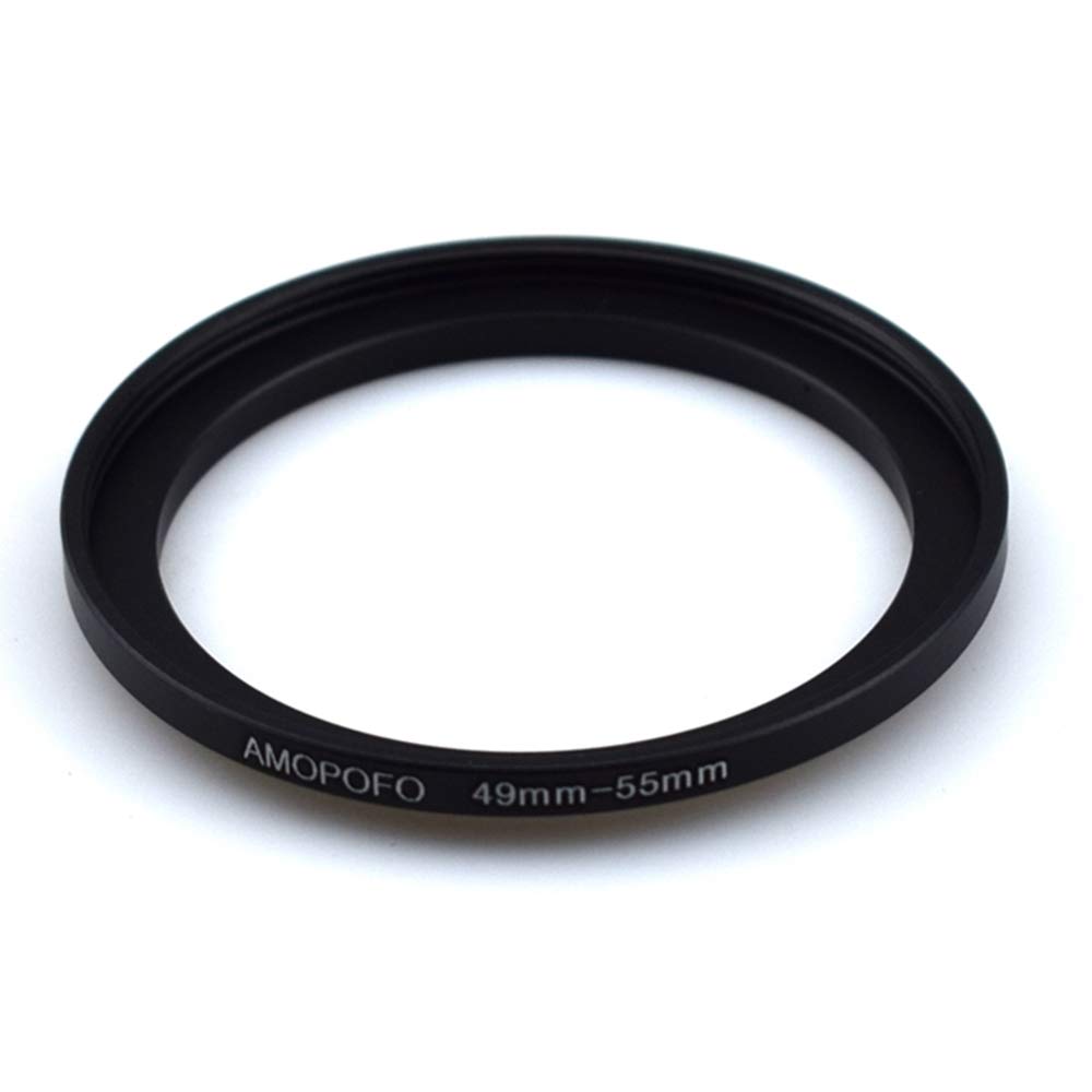 49Mm To 55Mm Step Up Ring Filter Adapter/49Mm To 55Mm Camera Filter Ring ;Compatible All Brands 49Mm Lens And 55Mm Uv,Nd,Cpl,Metal Step Up Ring