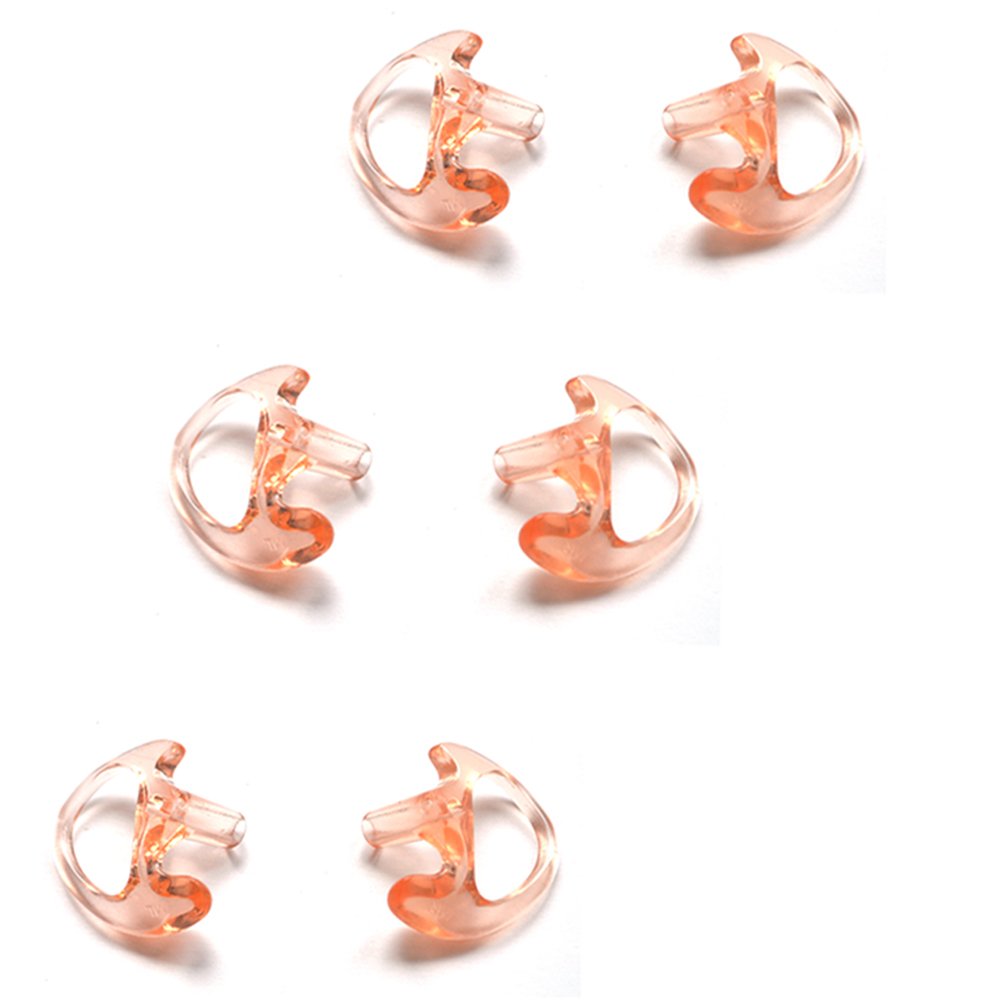 Hys Replacement Soft Silicone Ear Buds Medium Earmold For Walkie Talkie Air Acoustic Earpiece Headset (Pack Of 3 Pairs)