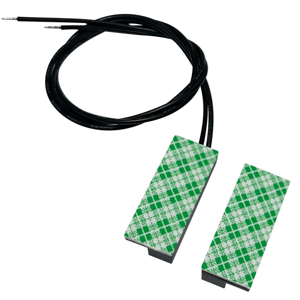 5 Sets Surface Mounted Nc Magnetic Contacts Switch For Door/Window Alarm System With Double Side Tape (Black)