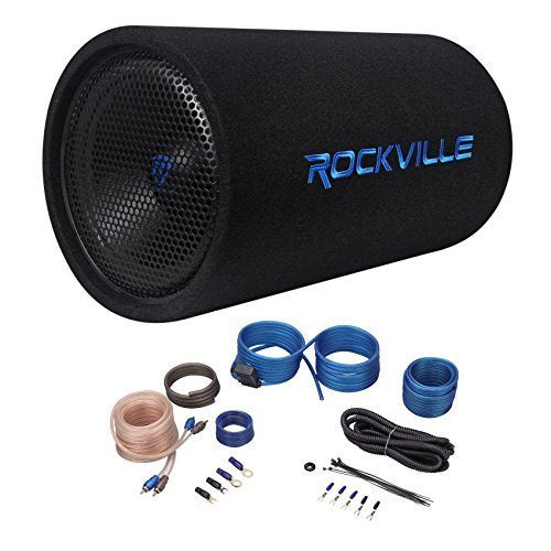 Rockville RTB12A 12 600w Powered Subwoofer Bass Remote+Amp Kit