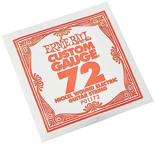 Ernie Ball 6-String Baritone Slinky Nickel Wound Electric Guitar Strings, 13-72 Gauge (P02839)