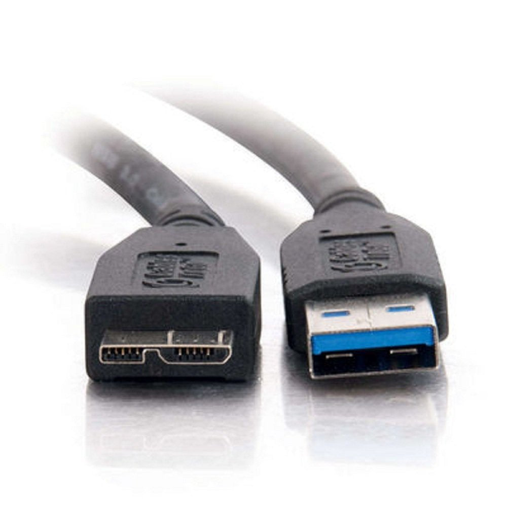 C2G Usb Cable, Usb 3.0 Cable, Usb A To Mirco Usb B Cable, 9.84 Feet (3 Meters), Black, Cables To Go 54178
