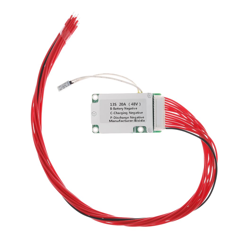 Bisida 13S Bms 48V 20A Li Ion Pcb Protection Board With Ntc, Ten Functional Protections, Split Ports, For Lithium Ion Battery Pa