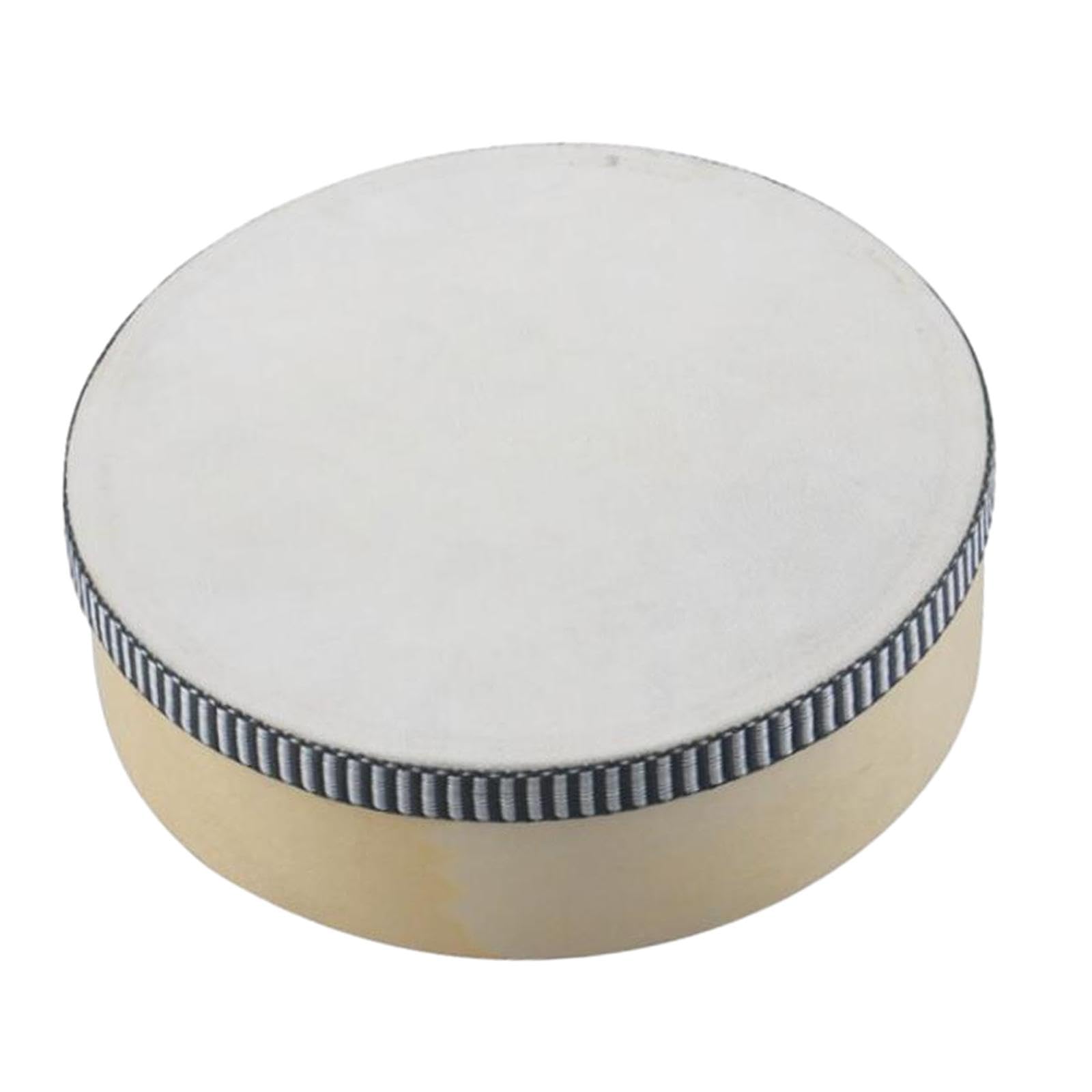 SECRET DESIRE Wooden Hand Held Drum Adults KTV Children Musical Eonal Toy Tambourine 6inch White