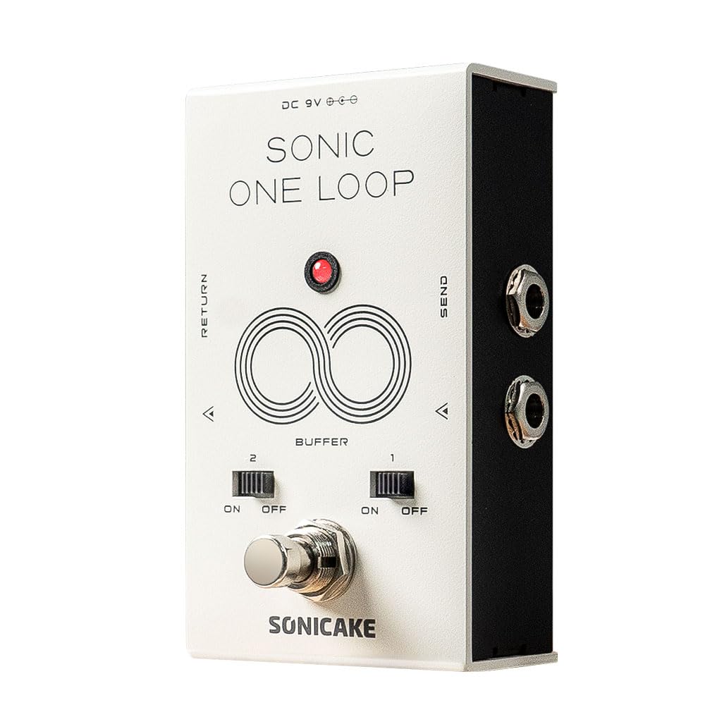 SONICAKE Multifunctional Pedal with AB Line Selection Loop Buffer, 3 in 1 Guitar Bass Effects Pedal, True Bypass - Sonic One Loo