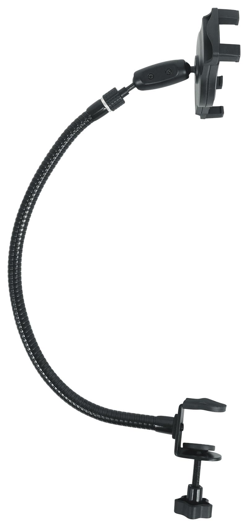 Rockville Istand G20 20    Gooseneck Stand, Clamp Base, Adjustable Mic Clip, Phone/Tablet Holder, Perfect For Djs, Streaming, Po