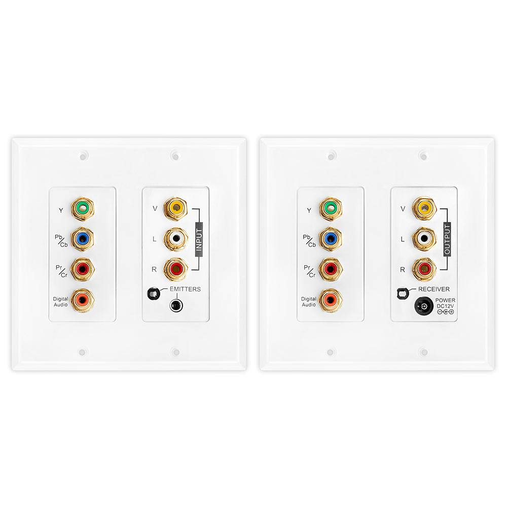 Component Composite Video Digital Analog Audio + Ir Repeater System Over Cat5