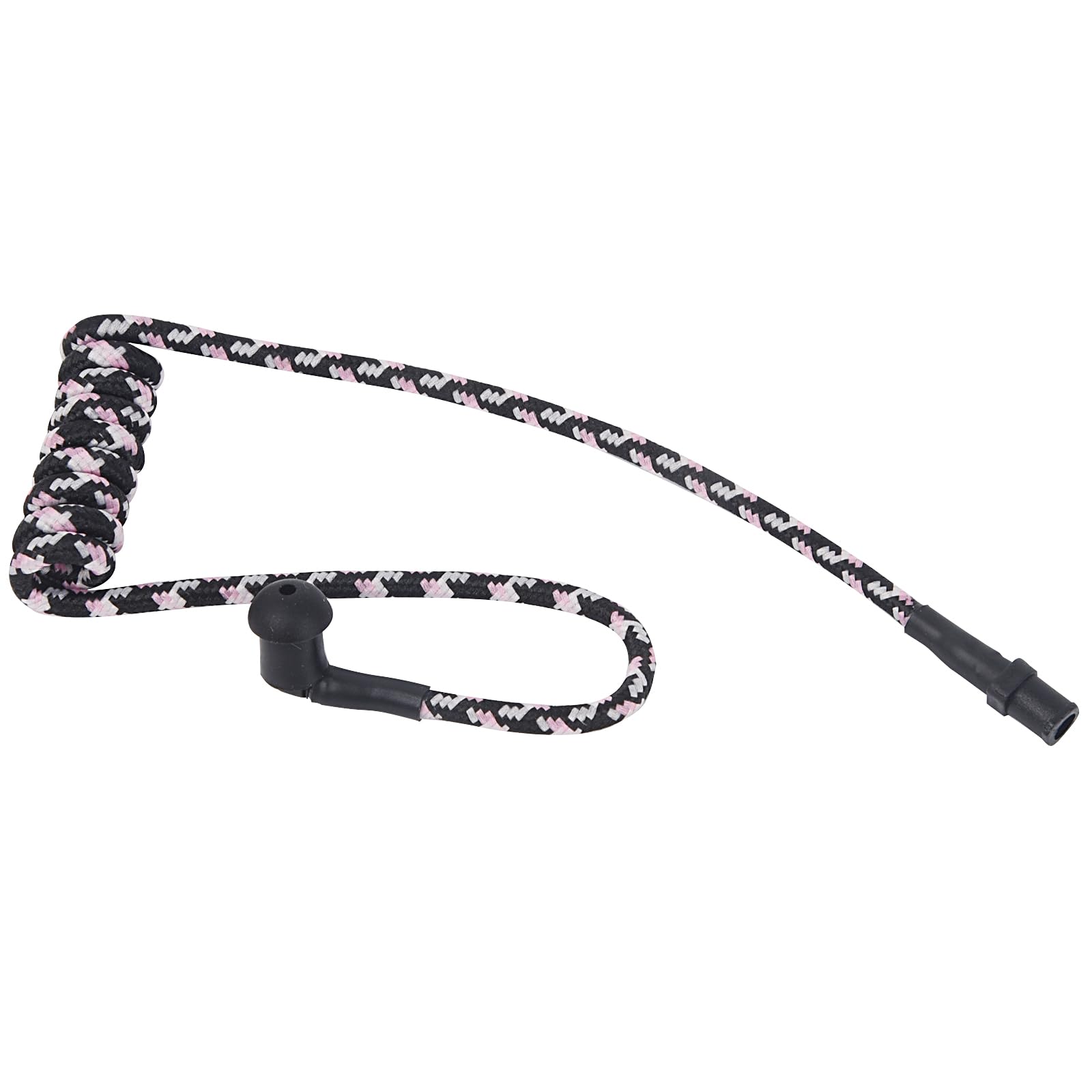 Pdflie Pink Paracord Acoustic Tube Braided Knitted Woven Fabric Nylon Thread Fiber Air Coil Tube Replacement For Walkie Talkie R