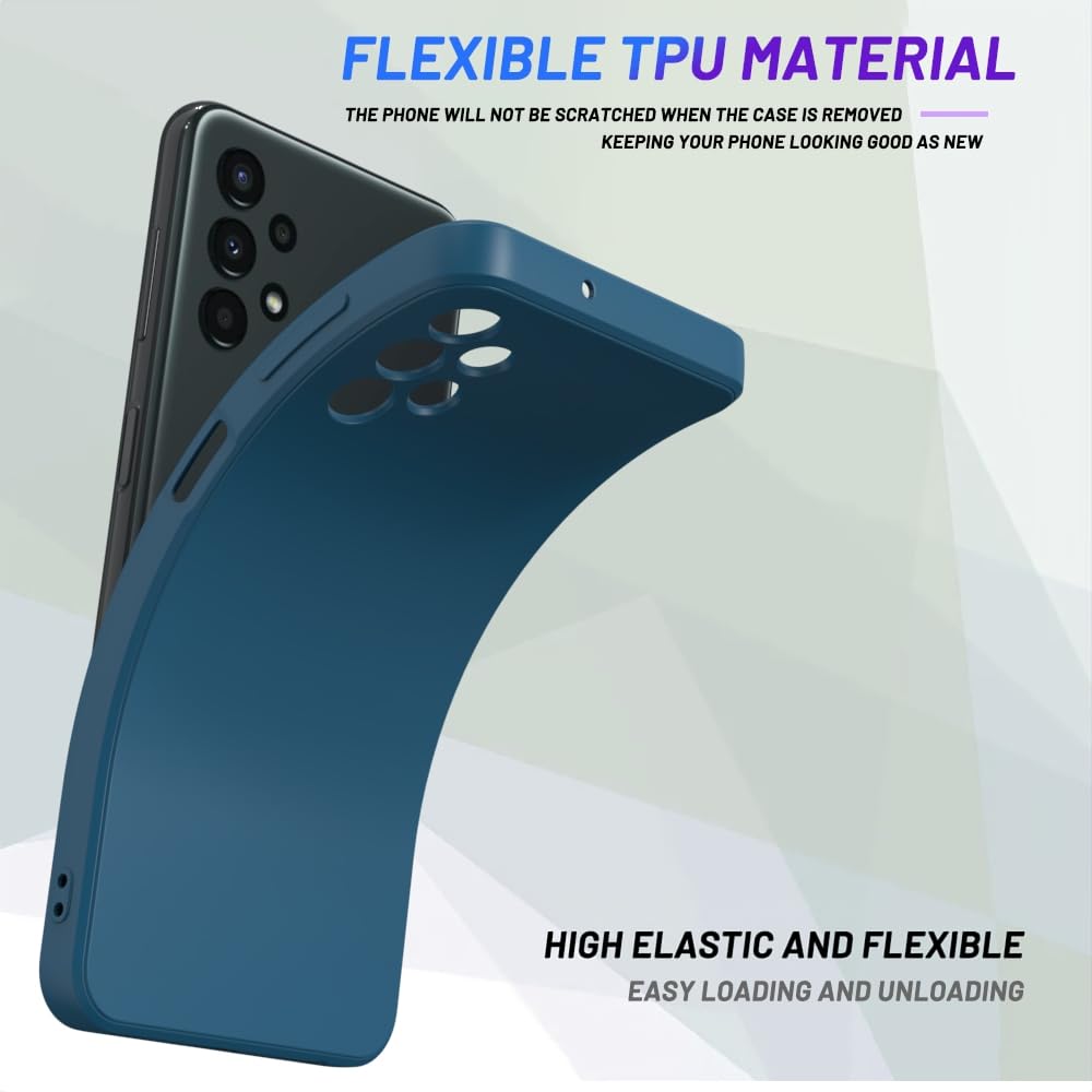 Wogroo For Samsung Galaxy A13 4G Case Dark Blue, Scratch Resistant With Soft Touch, Slim Thin Phone Cover For Samsung Galaxy A13