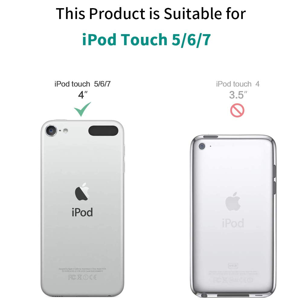 Ipod Touch 7 Case,Touch 6/5 Case,Airwee Slim Back Cover Hard Plastic Protector Case For Apple Ipod Touch 5Th/6Th/7Th Generation,