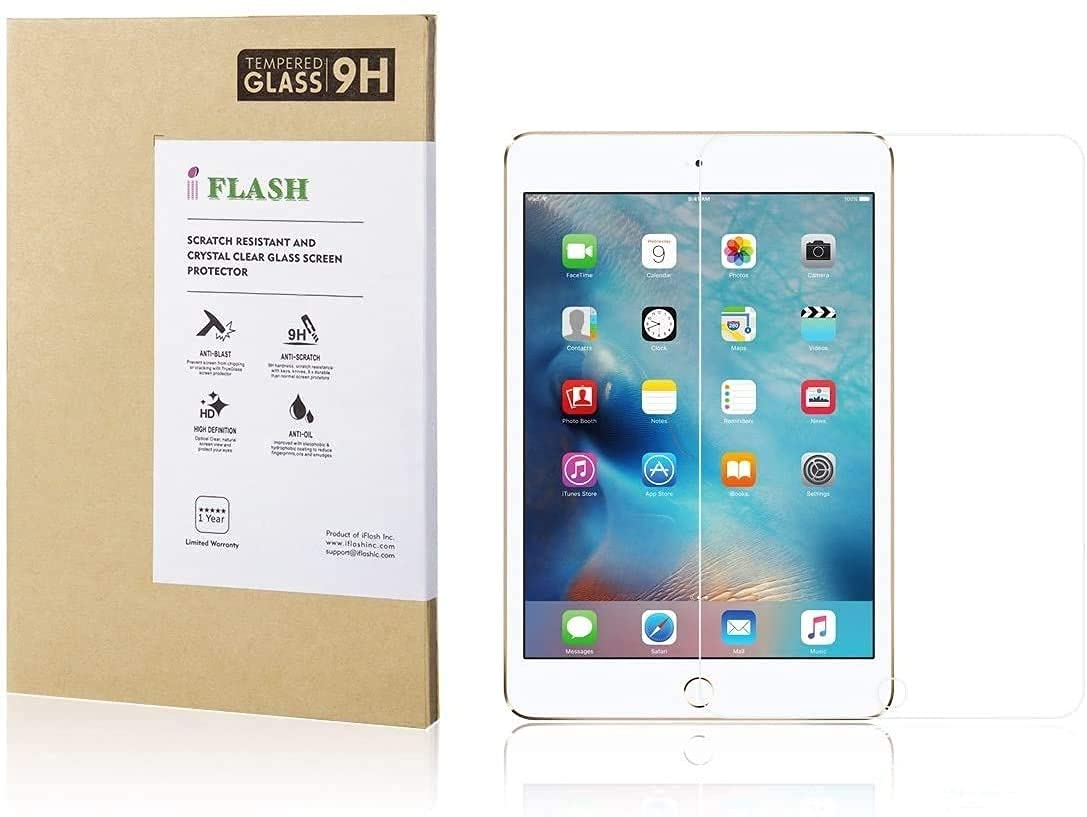 Iflash Ipad Air, Ipad 2018/2017 Glass Screen Protector, [3 Pack] Crystal Clear Tempered Glass Screen Protector For Apple Ipad Ai