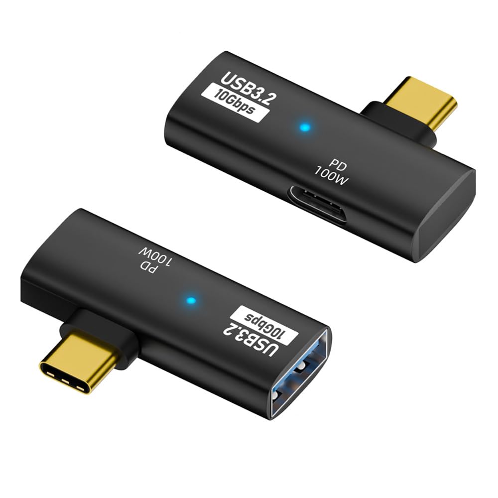 Poihiom 2 In 1 Usb C To Usb 3.2 Otg Splitter Adapter With 100W Charging Port, Thunderbolt 4/3 Otg Converter For Meta Quest 2, Ip