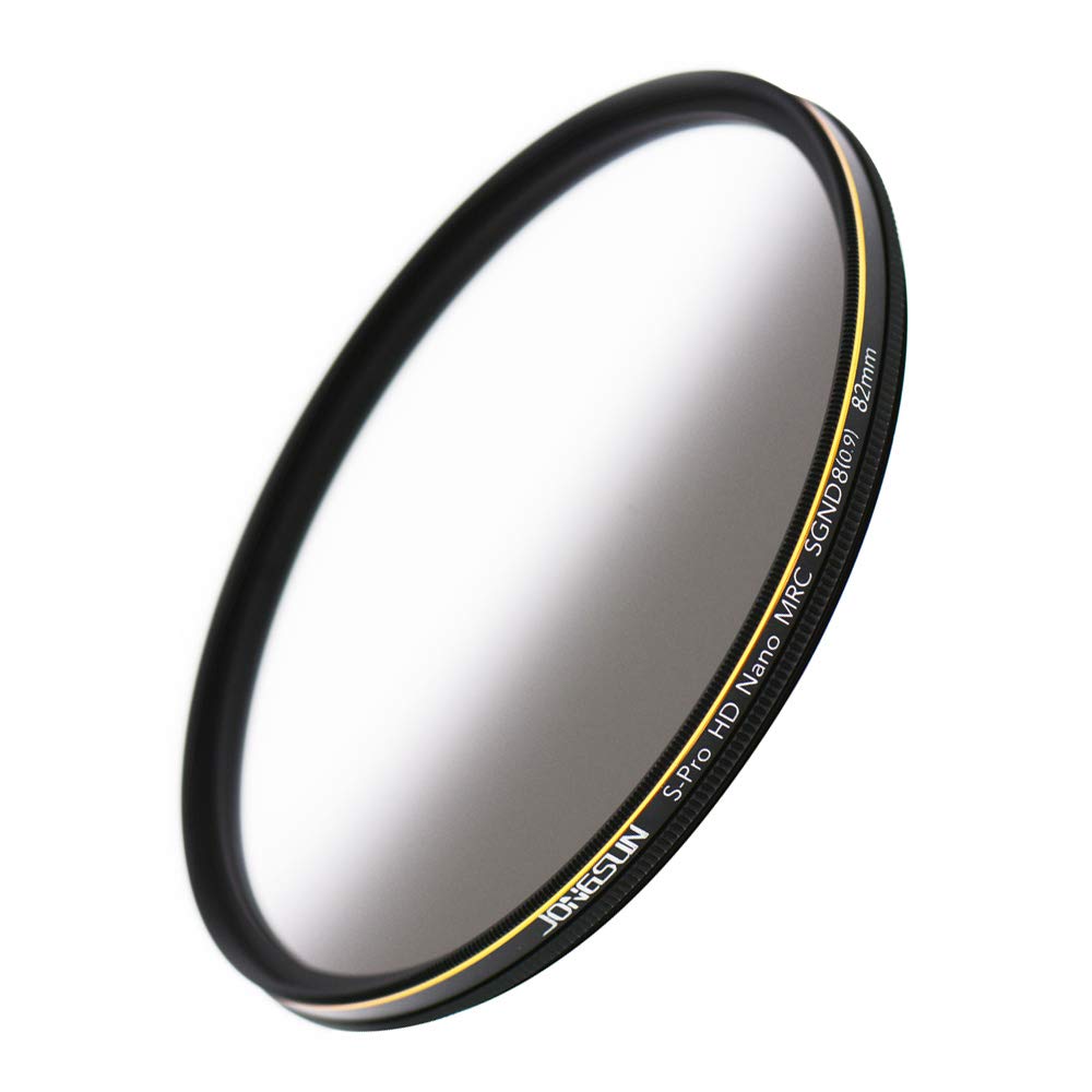 Jongsun 82Mm Nd Filter, Color Graduated Gray Neutral Density Filter, 18 Layer Multi Coated, Optical Glass Schott B270, Csgnd8 (0