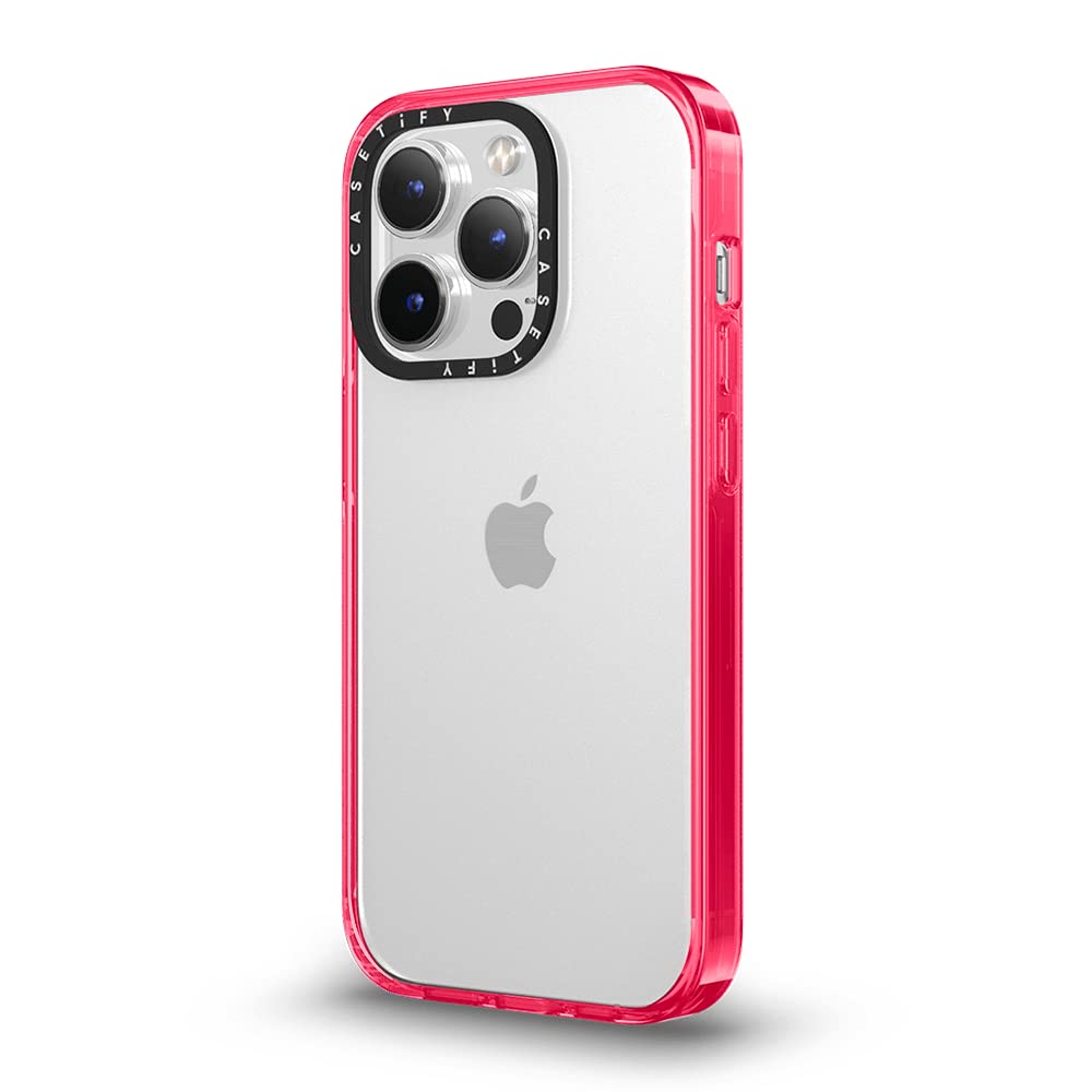 Casetify Compact Iphone 14 Pro Max Case [2X Military Grade Drop Tested / 4Ft Drop Protection]   Hot Pink