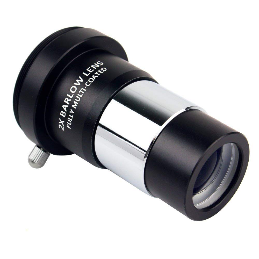 Barlow Lens 2X, Bysameyee 1.25 Inch Fully Multi Coated Metal Barlow Lens With M42 Thread Camera Connect Interface For Telescope