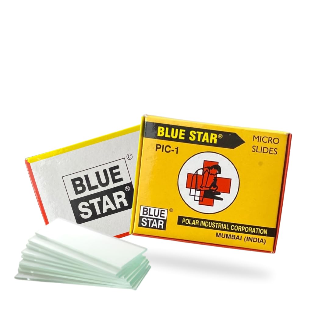 Sbt Instruments Blue Star Plain Glass Slide Pkt