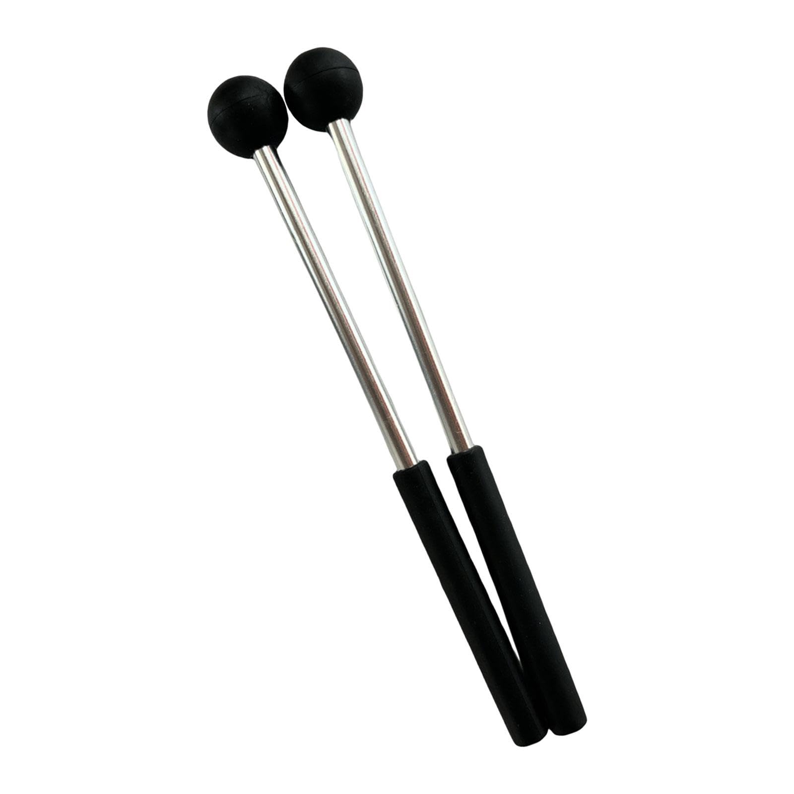 SECRET DESIRE 2Pcs Percussion Drumsticks 8.6 Aluminum Rod for Yoga Glockenspiel Xylophone black