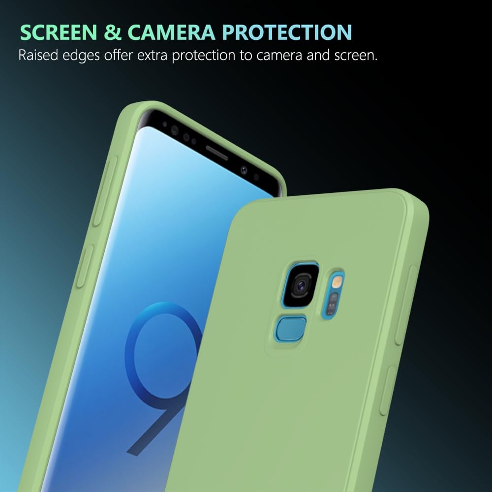 Wogroo For Samsung Galaxy S9 Case Green, Scratch Resistant With Soft Touch, Slim Thin Phone Cover For Samsung Galaxy S9