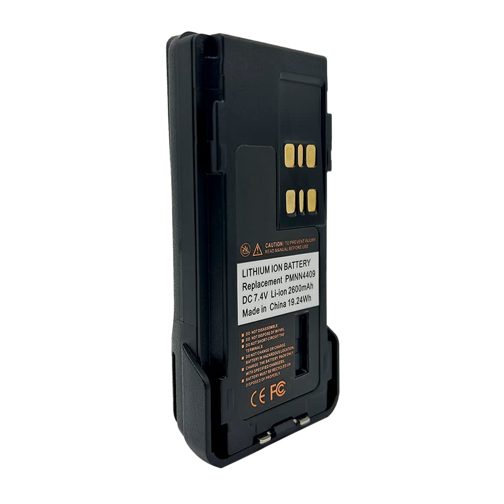 Pmnn4409 Pmnn4409Ar Pmnn4448 Walkie Talkie Battery Replacement 2600Mah For Apx1000 Apx3000 Apx4000 Xpr3300 Xpr3300E Xpr3500 Xpr3