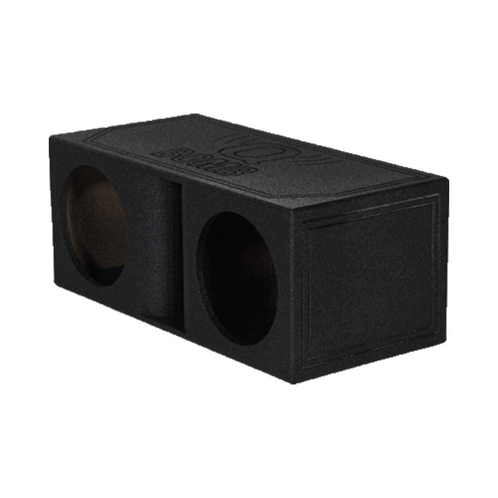 Q Power QBomb Dual Vented 12" Horn Ported Subwoofer Box - Durable Bed Liner Finish, Model QBOMB12HP