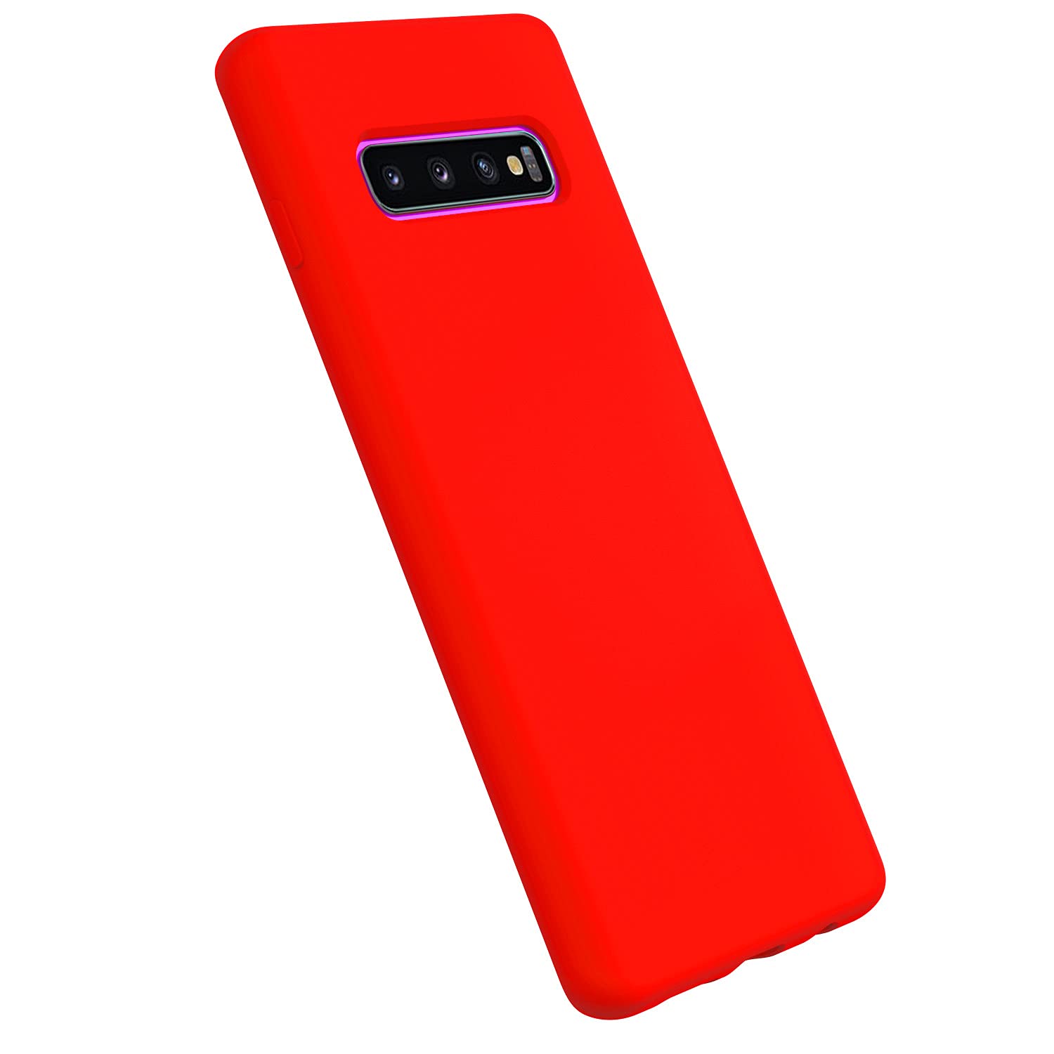 Meifei Galaxy S10 Plus Case, Samsung Galaxy S10 Plus Case Liquid Silicone Case Dual Layer Hybrid Hard Pc Soft Silicone Gel Rubbe