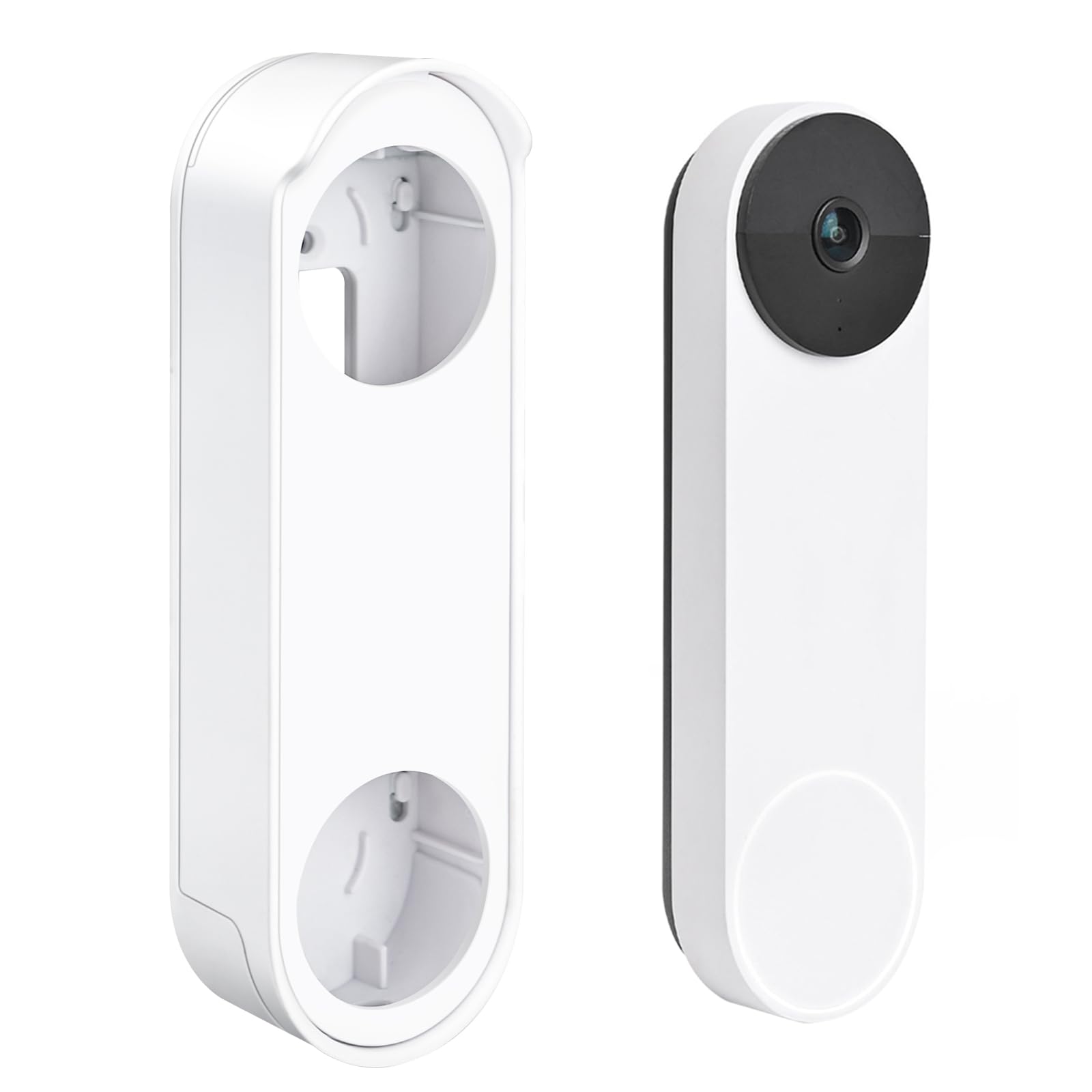 Anti Theft No Drill Doorbell Mount Compatible With Google Nest Doorbell (Battery), Video Doorbell Door Mount For Apartment, Home