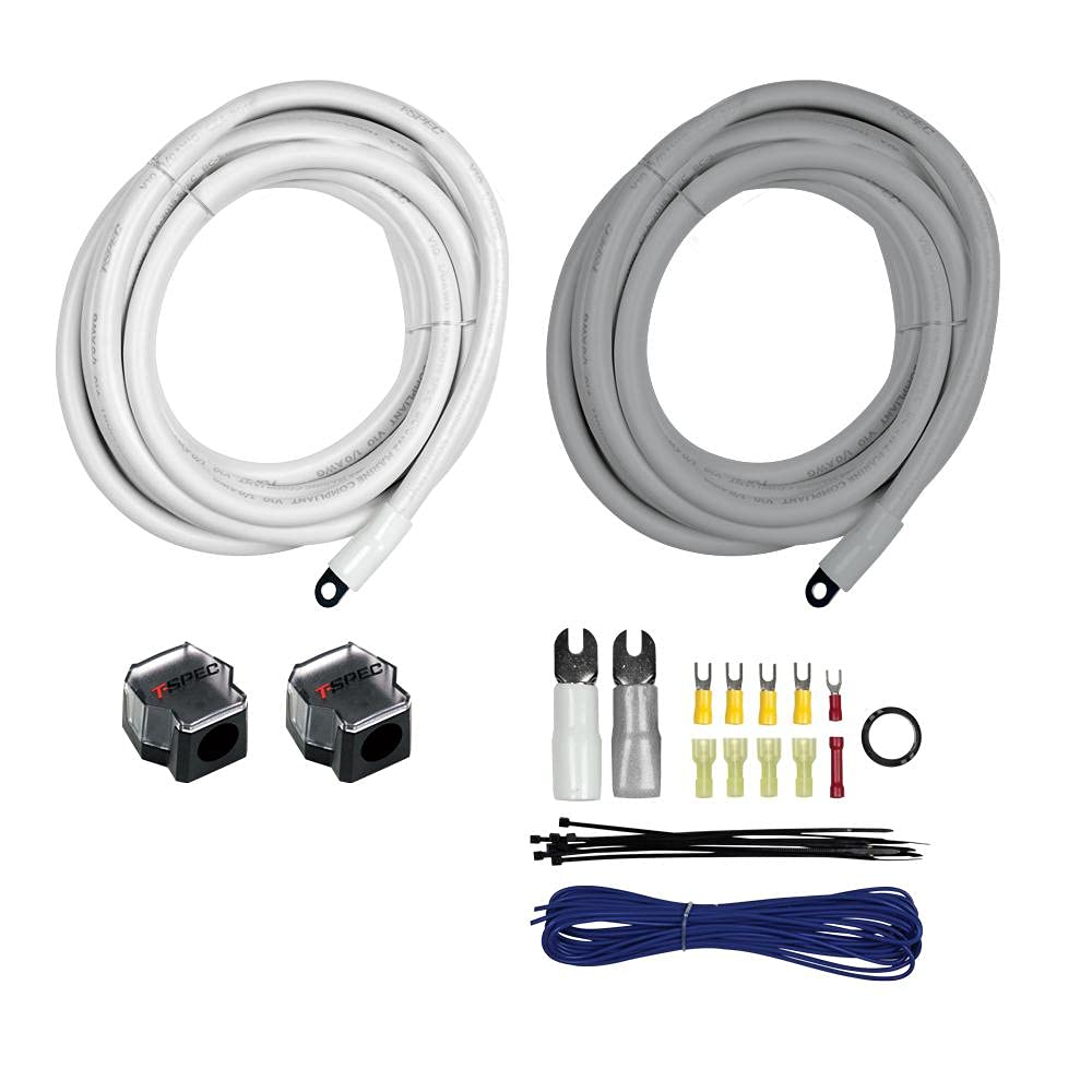 T Spec   4Ga Add A Amp Kit For 1/0 Power Kits,Amp Kits V10 Marine And Power Sports (V10 D104K)