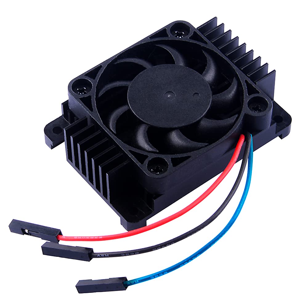 Geeekpi Aluminum Alloy Heatsink With Pwm Fan For Raspberry Pi Compute Module 4, Passive Cooling Radiator With Speed Control Fan 