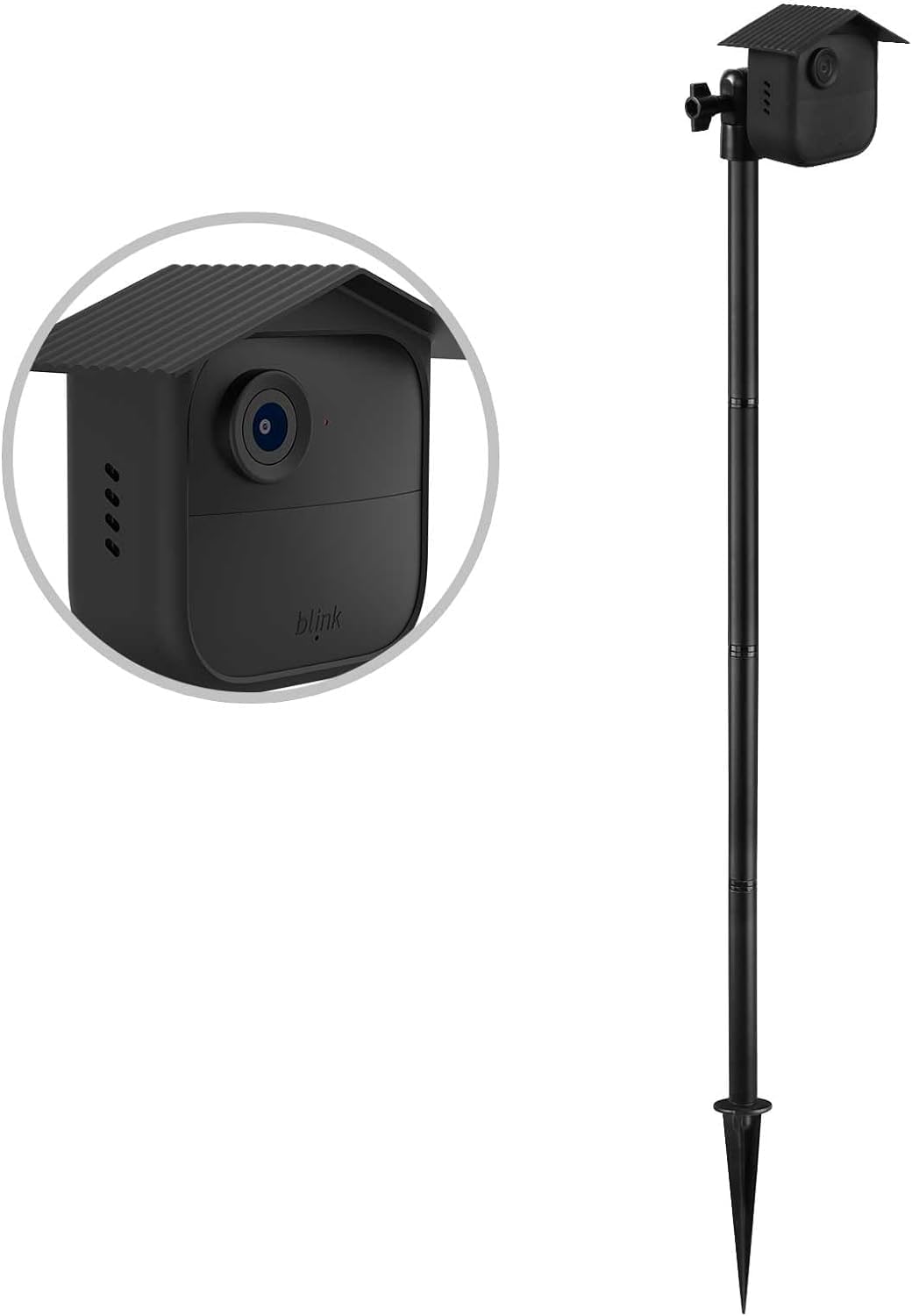 Okemeeo Camera Ground Stake Mount For Blink Outdoor 4, Metal Ground Spike With Silicone Cover For Blink Gen 4 Outdoor Camera