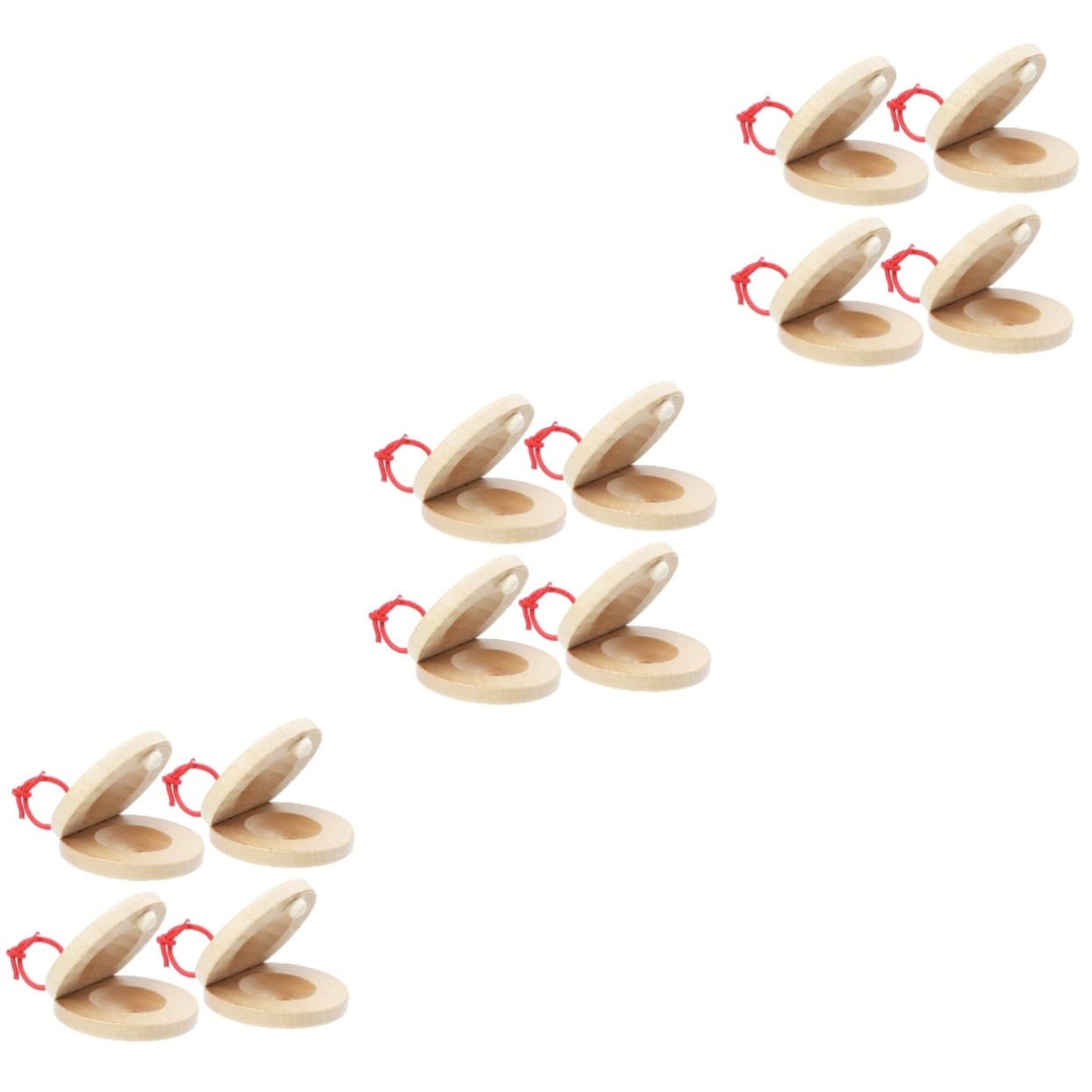GALPADA 3sets Castanet Musical Education for Safe and Percussion Instrument for Rhythm Development Easy to Carry for Outdoor Fun