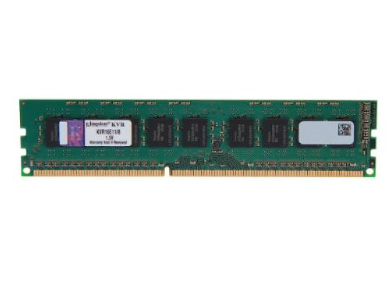 Kingston Technology ValueRAM 8GB DDR3 1600MHz PC3 12800 ECC CL11 DIMM with TS Server Workstation Memory KVR16E11/8