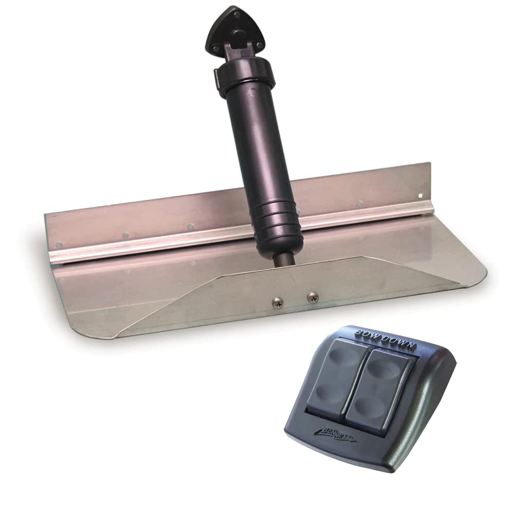 Bennett Marine Electric Hydraulic Trim Tab Size: 30'' W X 9'' D
