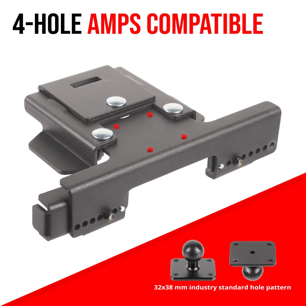 Tackform Metal Locking Tablet Mount For Car, Truck Or Semi [Eld Ready] Heavy Duty Drill Base -Compatible With Ipad, Galaxy And O