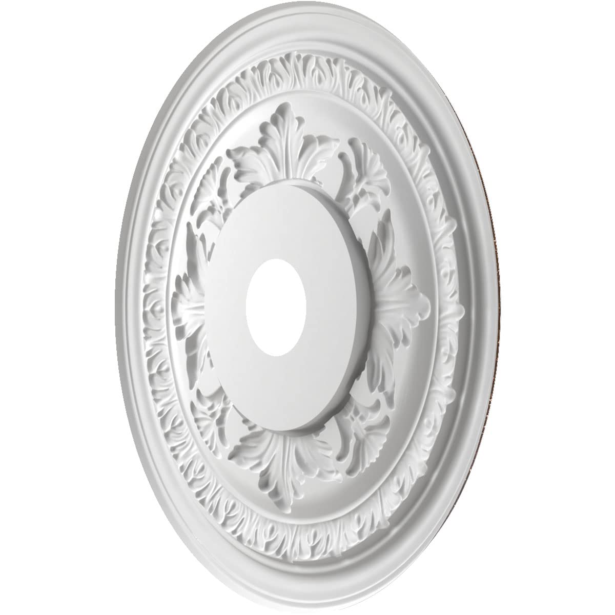 Ekena Millwork Cmp22Baamb Baltimore Thermoformed Pvc Ceiling Medallion (Fits Canopies Up To 7 3/4), 22Od X 3 1/2Id X 1P, Texture