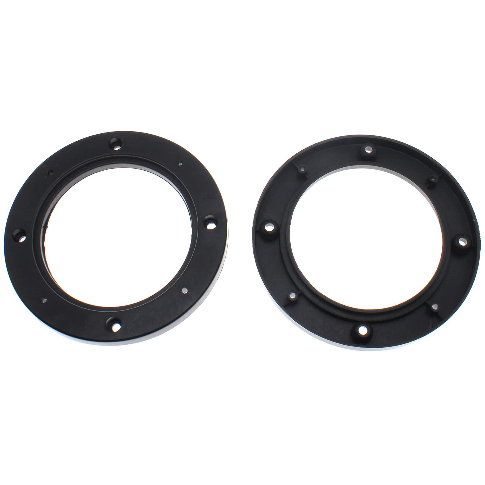 Fdxgyh 2 Pcs 6.5 Inch Auto Car Universal Fit Abs Speaker Spacers Car Stereo Speaker Spacer Adaptor Ring Mounting Bracket (Black)