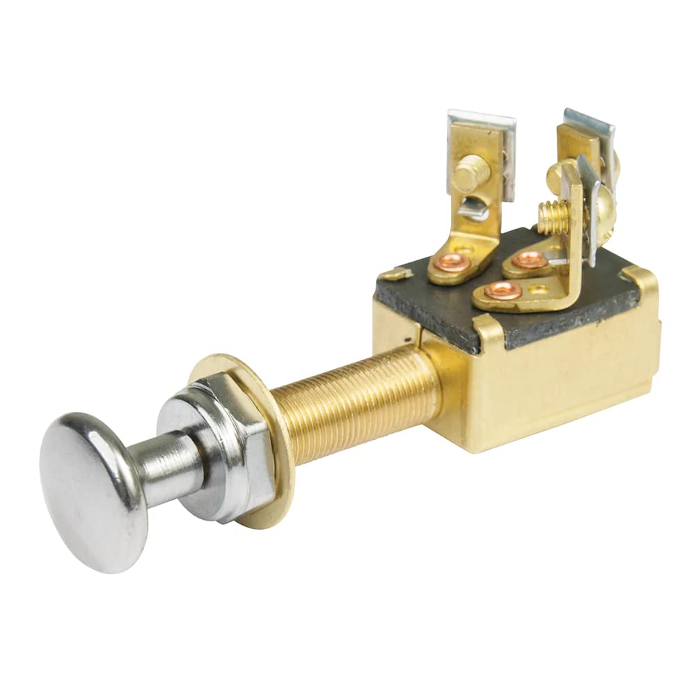 BEP 1001302 SPST Push-Pull Switch, 2 Position - Off/On
