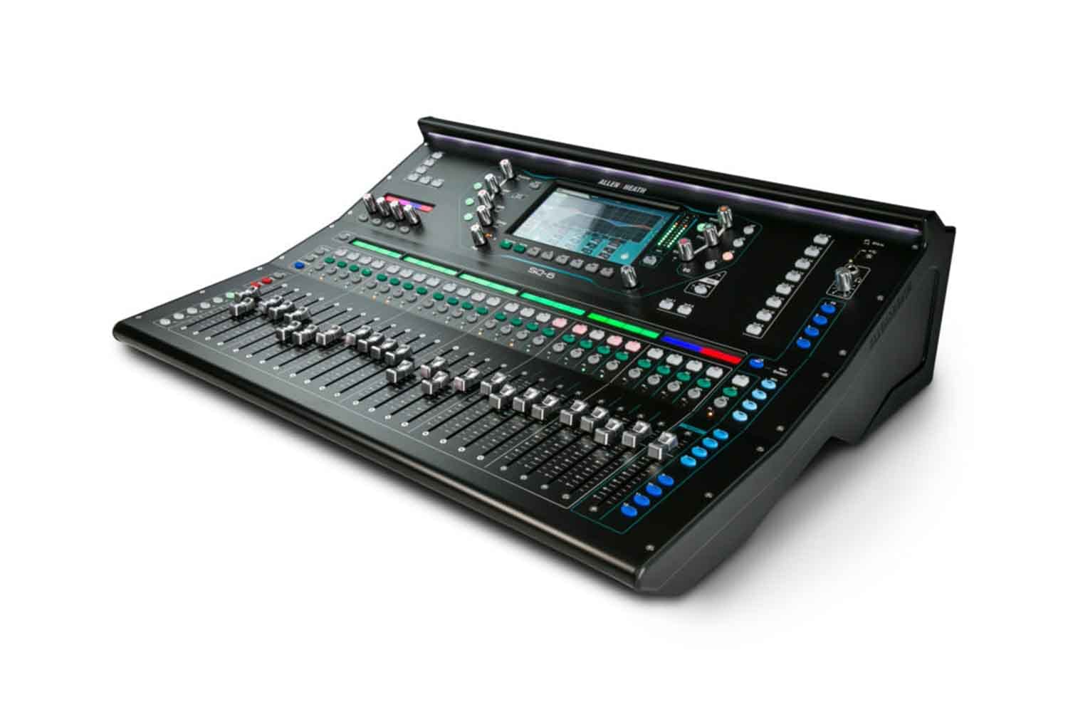 Allen & Heath Sq 6 Digital Mixer, 48 Input Channels, 7' Colour Touchscreen, 24 Onboard Preamps, 25 Faders, 16 Softkeys Aes Digital Output